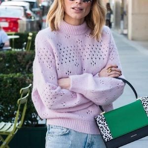 ANINE BING CANDACE SWEATER PINK